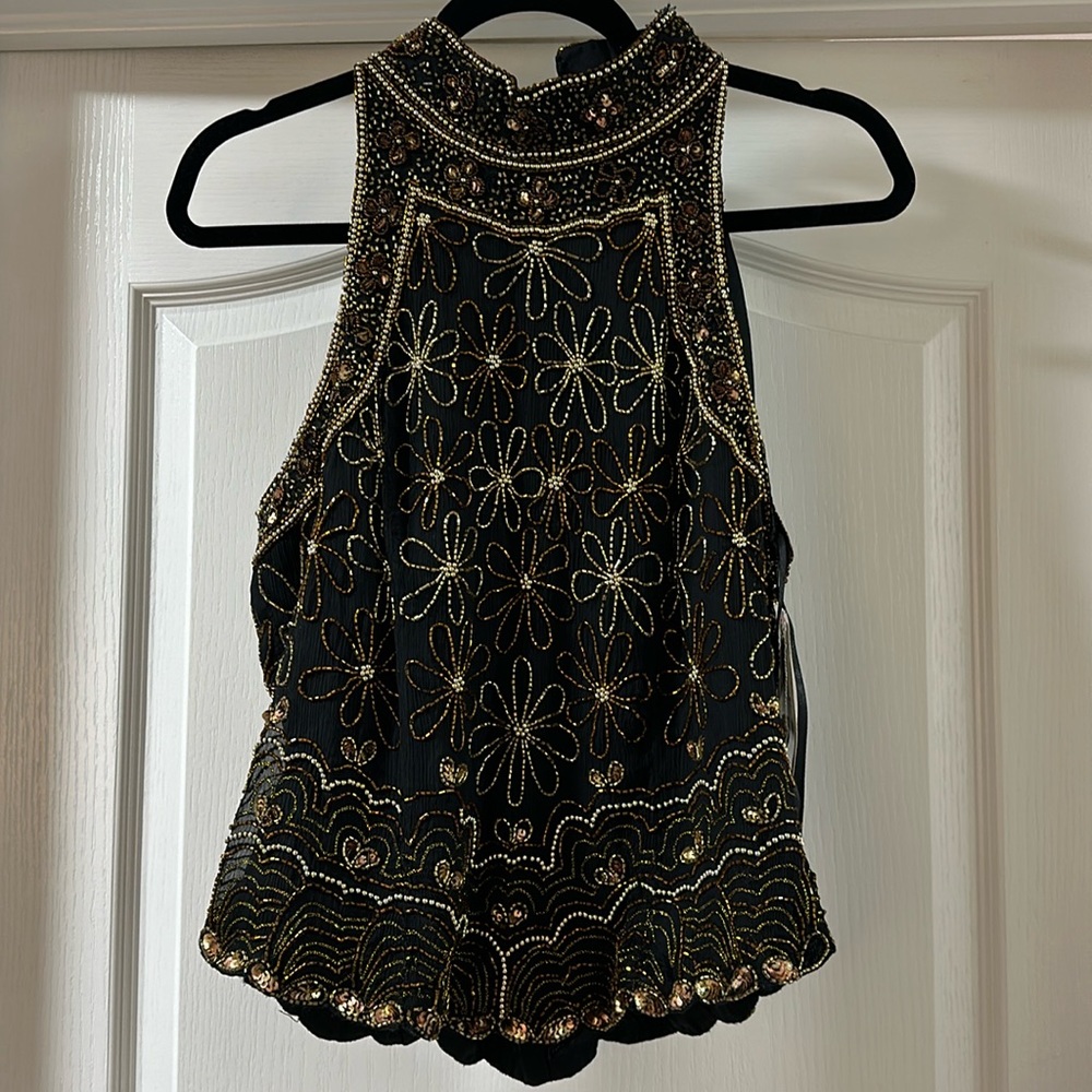 Papell Beaded Top